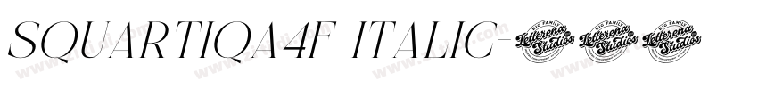 Squartiqa4F Italic字体转换